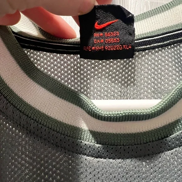 Vintage Nike Mesh Soccer Jersey Mens XL Olive 90s - Picture 4 of 9